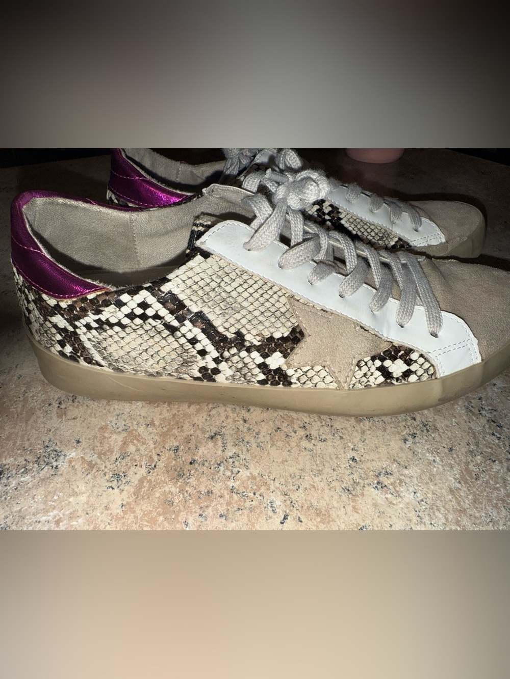 ShuShop Snake-Print Sneakers